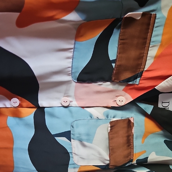 DR2 Multicolor Abstract Pattern Shirt - Picture 6 of 7